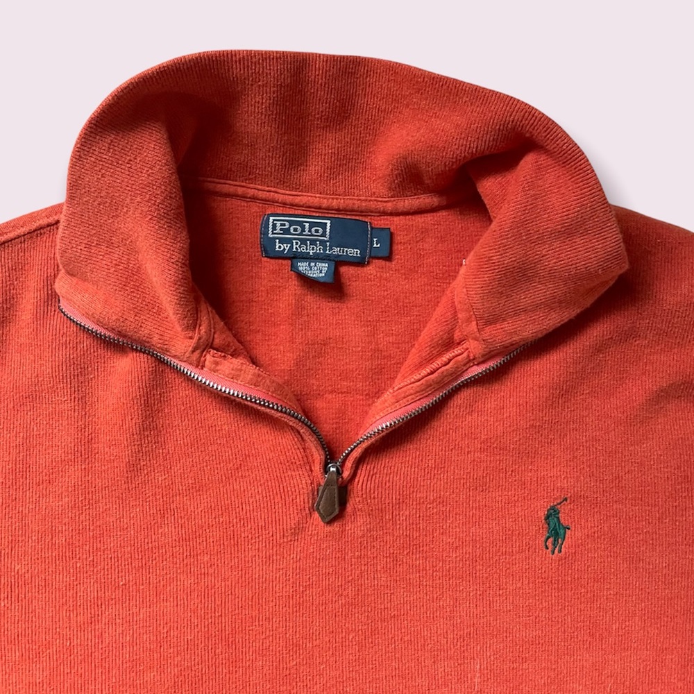 Polo Orange Pullover